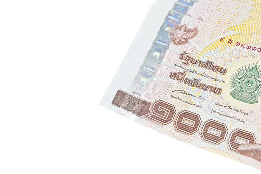 Thai money on white background
