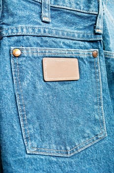 blue jeans pocket