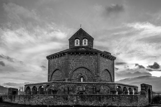 12th century Romanesque church located in the North of Spain which origin remains controversial.