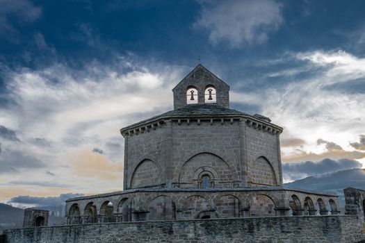 12th century Romanesque church located in the North of Spain which origin remains controversial.