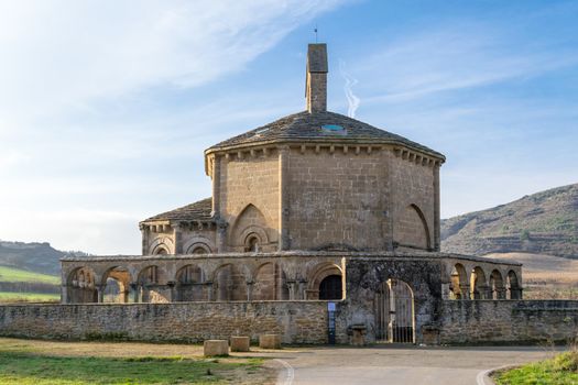 12th century Romanesque church located in the North of Spain which origin remains controversial.