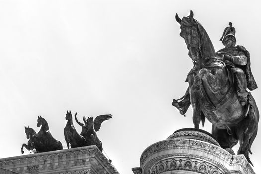 Equestrian statue of Victor Emmanuel in Rome