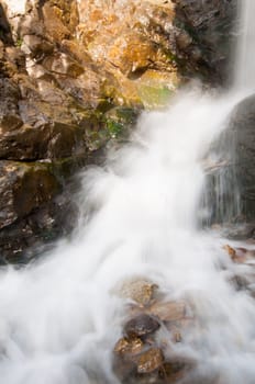 Waterfall found in the mountains near Draper Utah