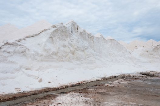 Salt mountain in Majorca, Spain