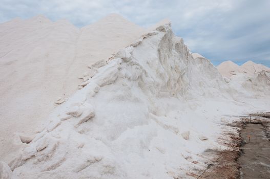 Salt mountain in Majorca, Spain