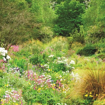 Garden scene resonant of such a sight all over the world where people sculpt,design and tend thier little piece of heaven