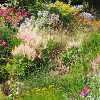 Garden scene resonant of such a sight all over the world where people sculpt,design and tend thier little piece of heaven