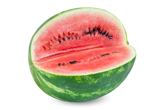 Watermelon isolated on white background with clipping path