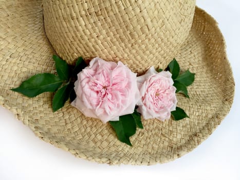 Bridal flowers and top hat