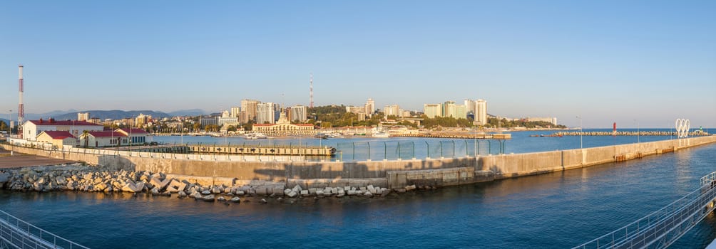 Seaside pier of the city of Sochi