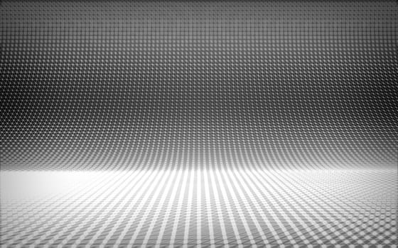 Abstract polygonal space low poly dark background with connecting dots and lines. Connection structure.