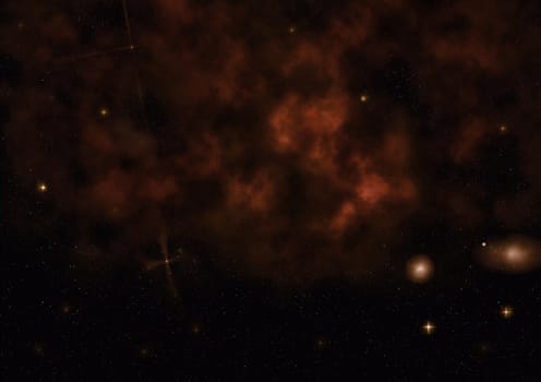 Small part of an infinite star field of space in the Universe. "Elements of this image furnished by NASA".