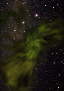 Star field in space a nebulae and a gas congestion. "Elements of this image furnished by NASA".