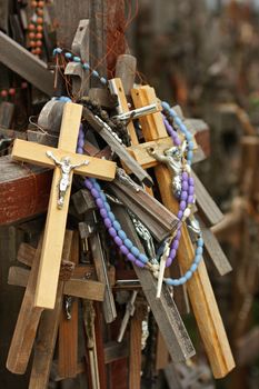 The Hill of Crosses is a pilgrimage site in north Lithuania