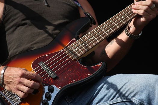 Guitarist's hands