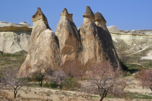 Natural stones in Cappadokia