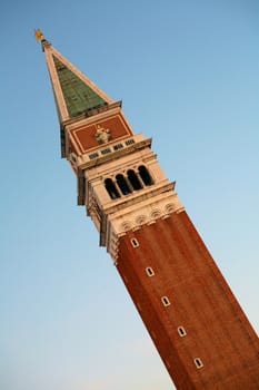 Campanile di San Marco - bell tower on Piazza San Marco - central square in Venice, Italy