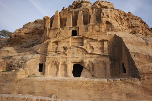 Monestery in Petra, Jordan - as it would on old picture