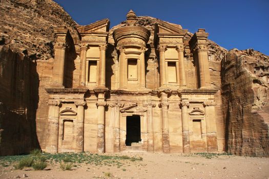 Monestery in Petra, Jordan - as it would on old picture