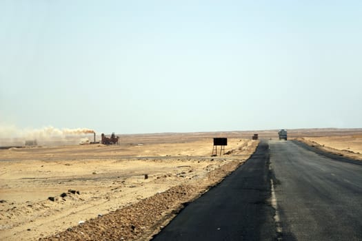 Road in a desert