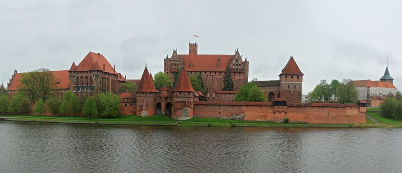 Crusader castle Malbork in Poland