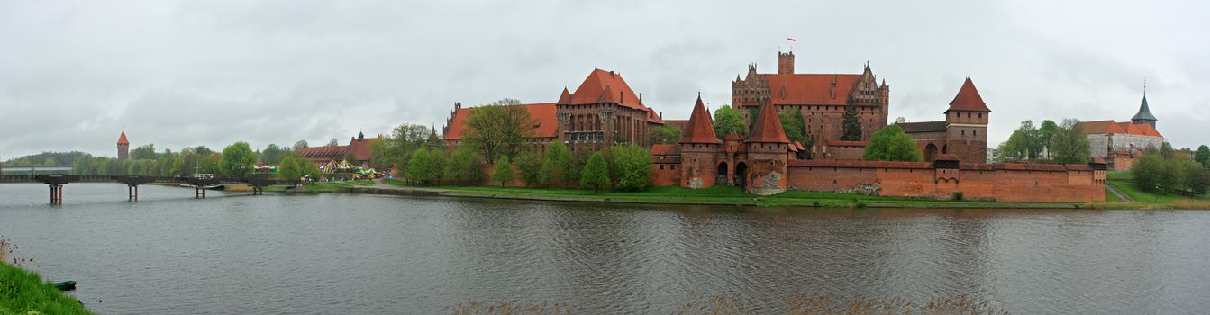 Crusader castle Malbork in Poland