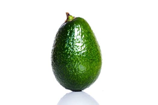 avocado on white background