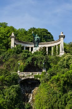 Budapest city landmark Szent Gellert monument in Hungary