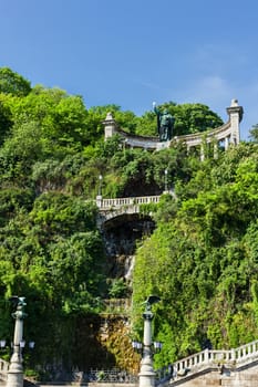 Budapest city landmark Szent Gellert monument in Hungary