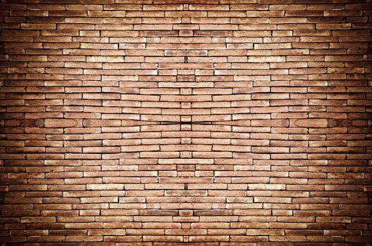 brick wall background in vintage light