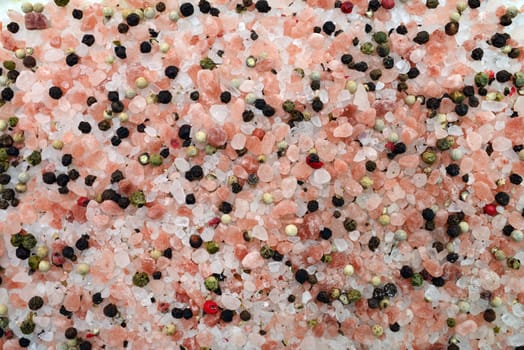 Himalaya pink salt and pepper close detail texture