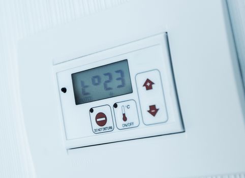 Automatic Climate Control in a Room. Climate Control Wall Console.
