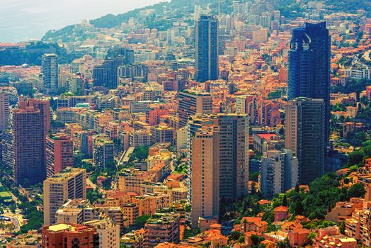 Monte Carlo Cityscape. Administrative Area of the Principality of Monaco. Monaco Architecture.