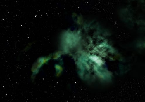 Small part of an infinite star field of space in the Universe. "Elements of this image furnished by NASA".