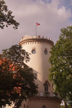 Castle in Latvia flag