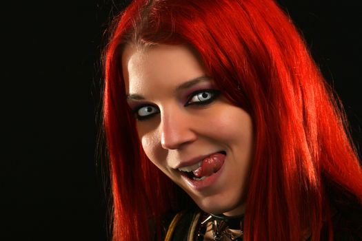 Scary vampire girl