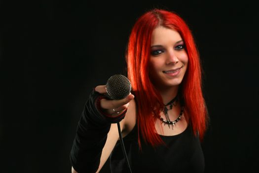 Girl singing 
