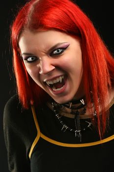 Scary vampire girl