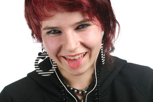 Portrait of a teen smiling