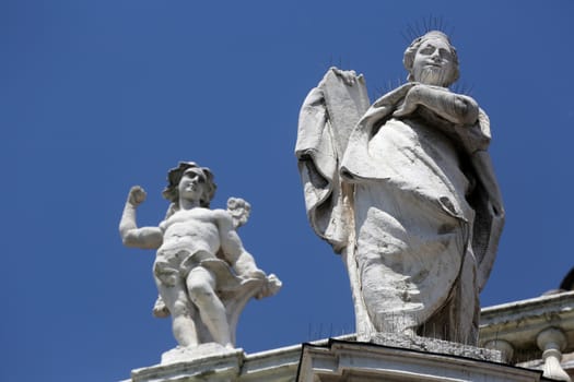 Saint and Angel, Basilica Santa Maria della Steccata, Parma, Italy