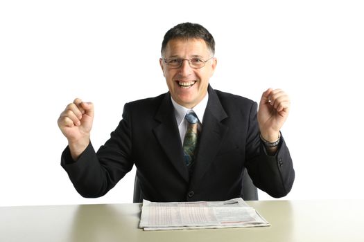 Happy business man