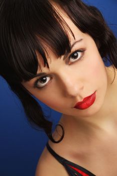 Portrait of an tractive elegant young woman.