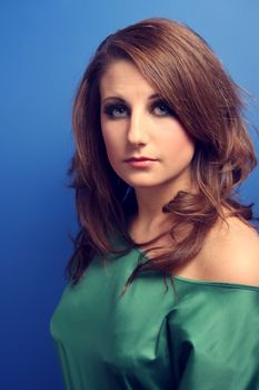 Portrait of an tractive elegant young woman.