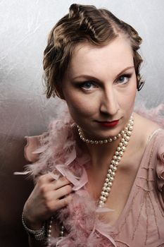 Portrait of an tractive elegant young woman.