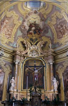 Altar in the church of Saint Vitale. Parma. Emilia-Romagna. Italy
