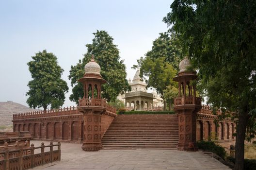 Jaswant Thada rajah memorial in Jodhpur, Rajasthan, India.