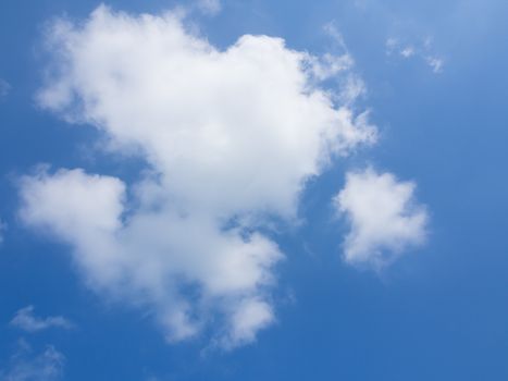 image of blue sky with white cloud use for background