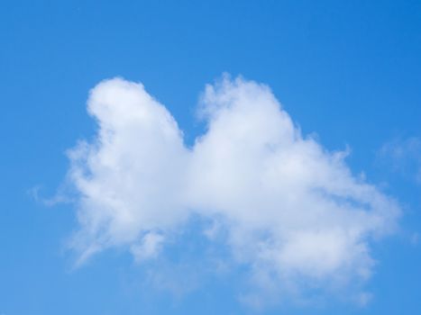 image of blue sky with white cloud use for bachground