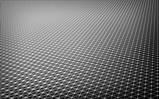 Abstract polygonal space low poly dark background with connecting dots and lines. Connection structure.