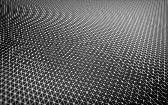 Abstract polygonal space low poly dark background with connecting dots and lines. Connection structure.